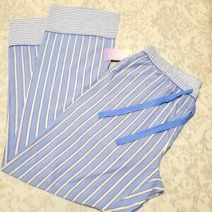 Classic Blue And White Pajama Pants